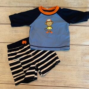 Carter’s Rashguard and Trunks Swim Set Size 6 months